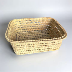 Wicker Tray Basket with Handles – Rectangular