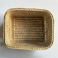 Wicker Tray Basket with Handles – Rectangular