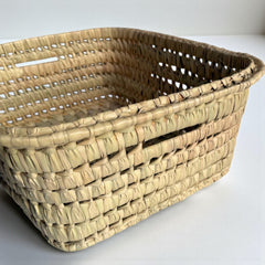 Wicker Tray Basket with Handles – Rectangular