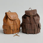 Vintage Leather Backpack Rucksack Handmade Travel Bag