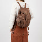 Vintage Leather Backpack Rucksack Handmade Travel Bag