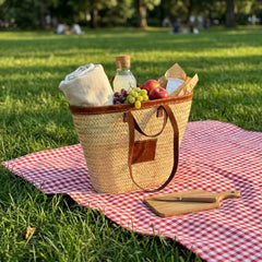 Raffia Straw Tote – Woven Market Beach Basket Bag