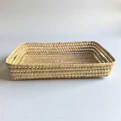 Wicker Tray Rectangular with Handles – Nesting Sizes