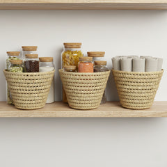 Round Wicker Basket – Rattan Serving & Storage