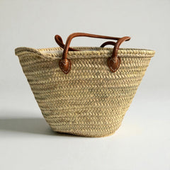 Pink Star Embroidered Straw Tote Bag - Summer Beach & Market Carryall