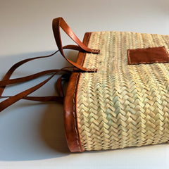 Raffia Straw Tote – Woven Market Beach Basket Bag