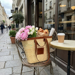 Raffia Straw Tote – Woven Market Beach Basket Bag