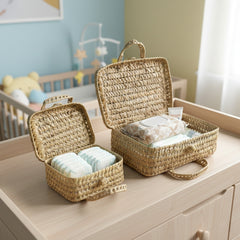Wicker Basket With Lid — Picnic Hamper & Display