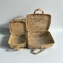 Wicker Basket With Lid — Picnic Hamper & Display