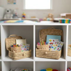 Wicker Basket With Lid — Picnic Hamper & Display