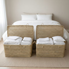 Wicker Basket with Lid – Storage Trunk