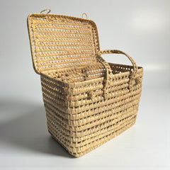 Wicker Basket with Lid – Storage Trunk