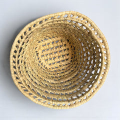Wicker Tray Basket – Rattan Serving Tray, Wicker Bowl