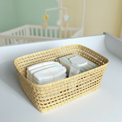 Wicker Tray Rectangular with Handles