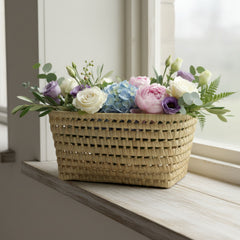 Wicker Tray Rectangular with Handles