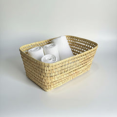 Wicker Tray Rectangular with Handles