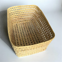 Wicker Tray Rectangular with Handles