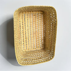 Wicker Tray Rectangular with Handles