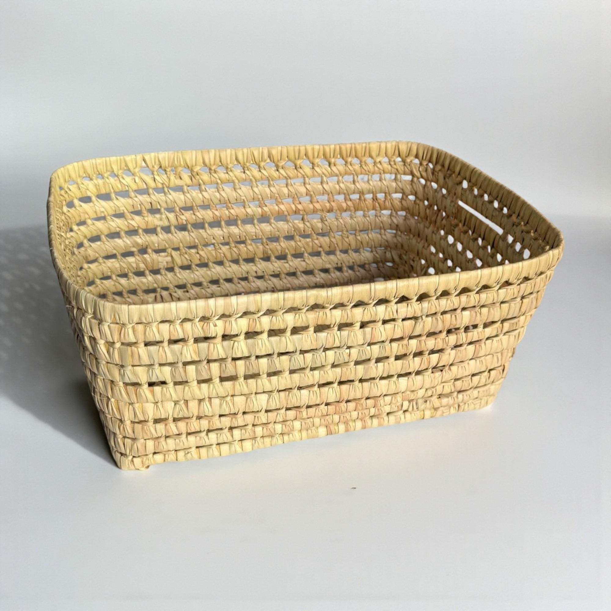 Wicker Tray Rectangular with Handles