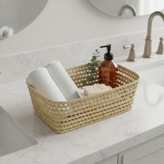 Wicker Tray Rectangular with Handles